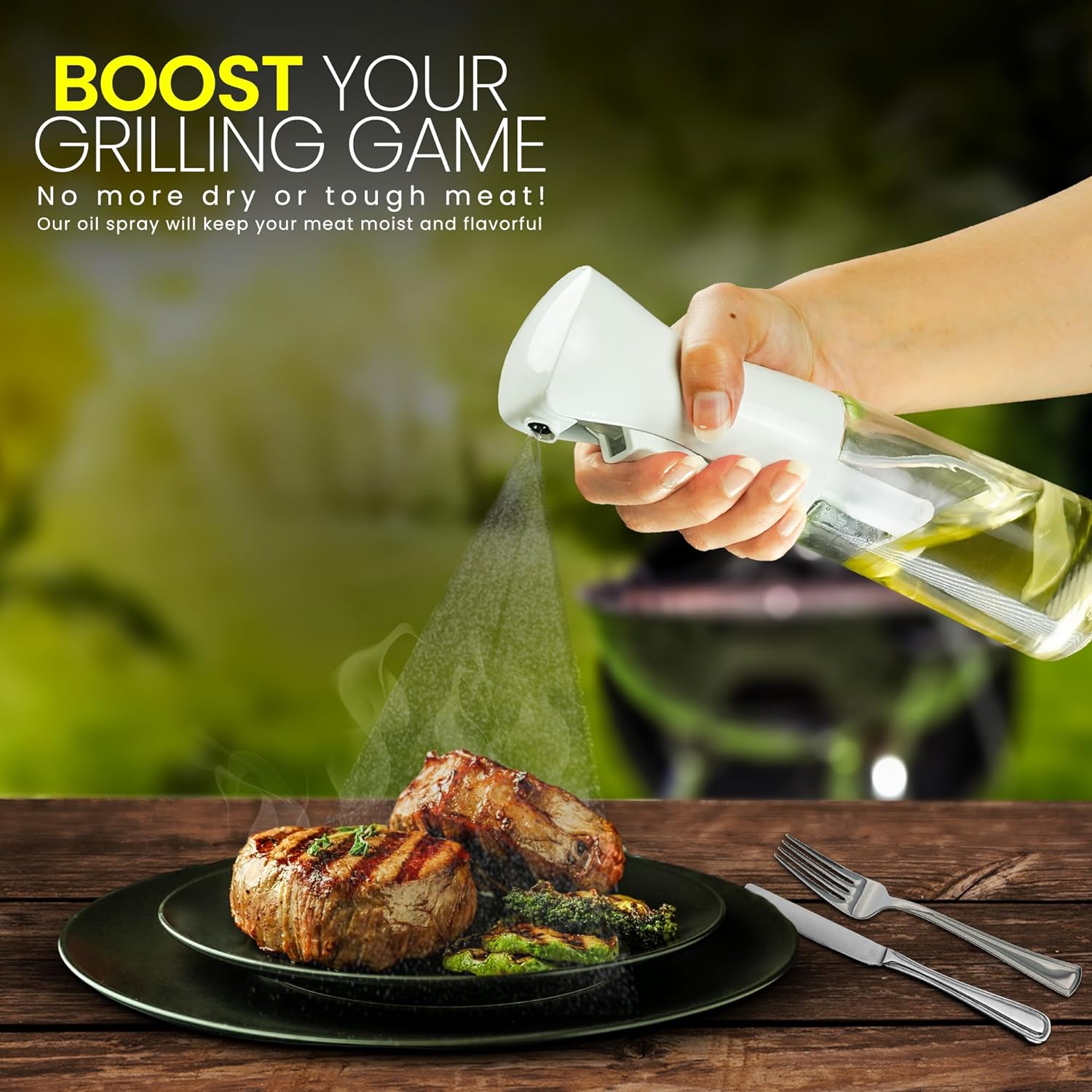 Glass Oil Sprayer for Cooking - 200ml - Image 4